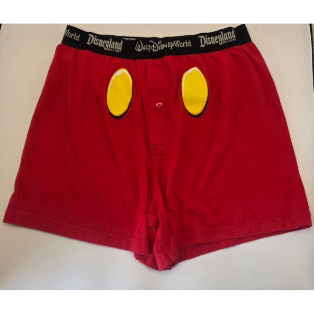 Disney parks authentic mickey mouse red sleep shorts size Medium